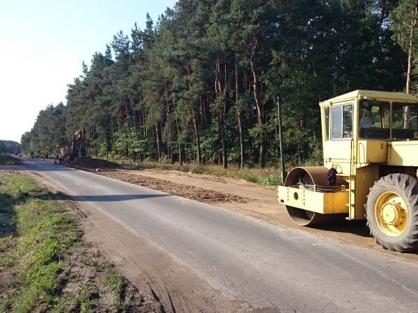 Roboty między Bełchatowem a Łękawą