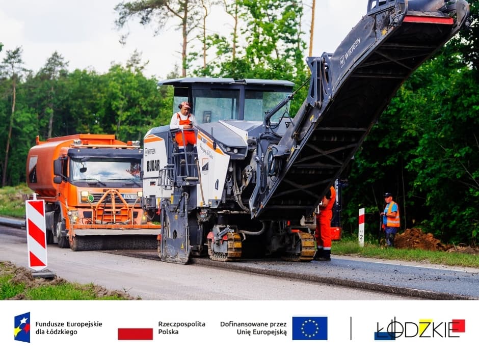 Inwestycja na DW 473 pod Łaskiem trwa