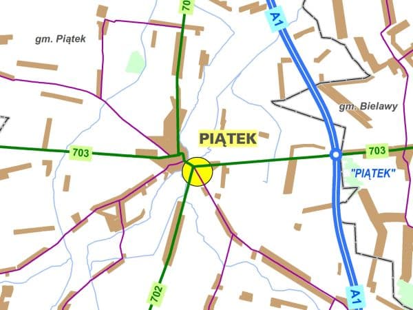 Nowe rondo w środku Polski