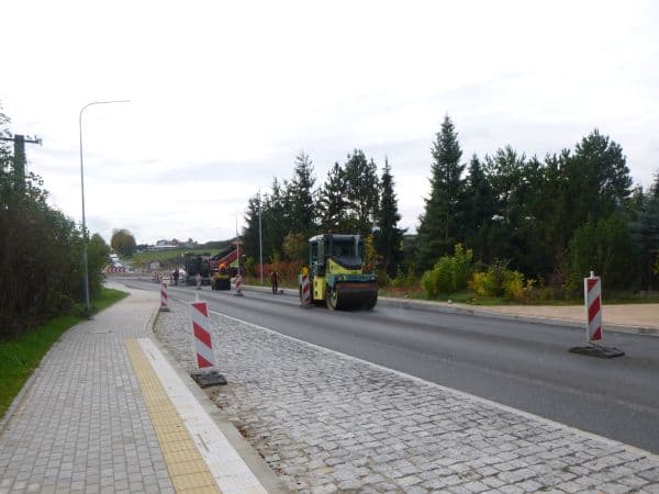 Ciag dalszy robót przy obwodnicy Kurzeszyna