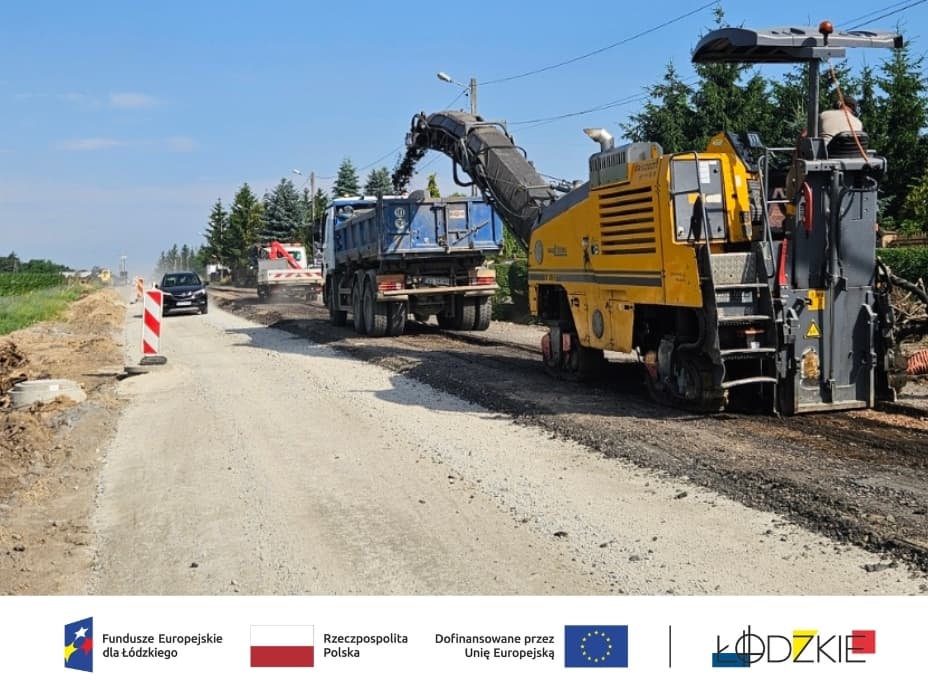Tempo robót na DW 484 nie zwalnia