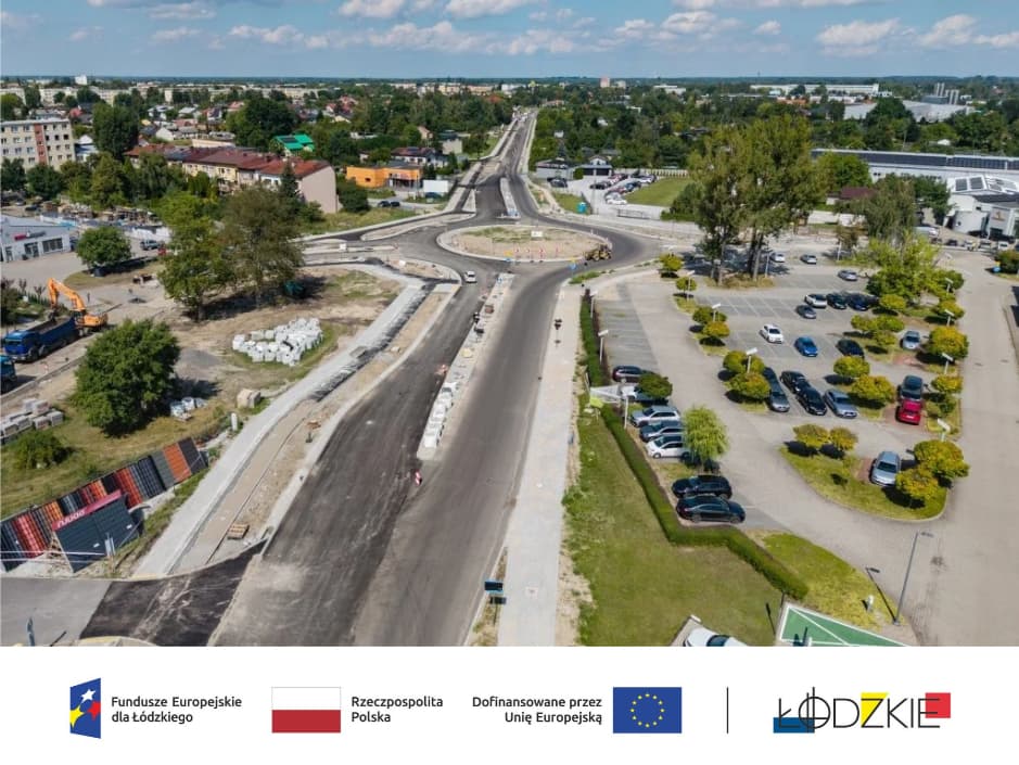 Na DW 482 w Zduńskiej Woli widać już duże zmiany