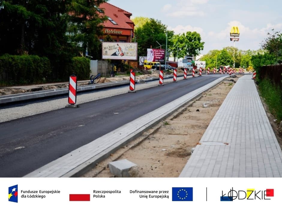 Coraz większe zmiany na DW 482 w Zduńskiej Woli