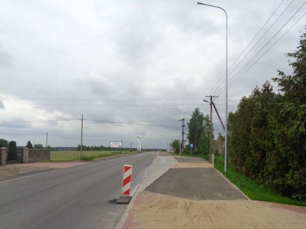 Trwa rozbudowa drogi wojewódzkiej nr 485 na odcinku węzeł Pabianice Płd na drodze ekspresowej S8 - Dłutów