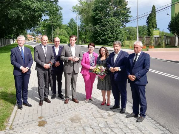 Koniec rozbudowy drogi wojewódzkiej nr 785, między miejscowościami Młynek i Żytno