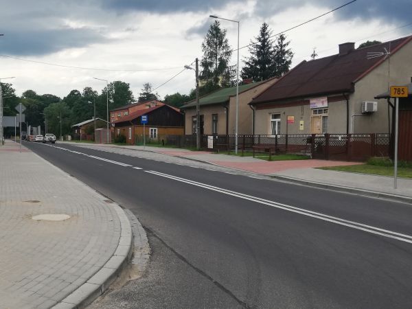 Koniec rozbudowy drogi wojewódzkiej nr 785, między miejscowościami Młynek i Żytno