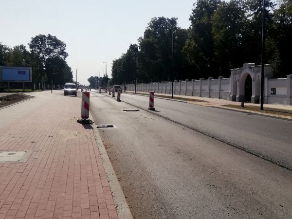 Drogowcy weszli w końcowy etap robót na drodze wojewódzkiej nr 485 w Pabianicach