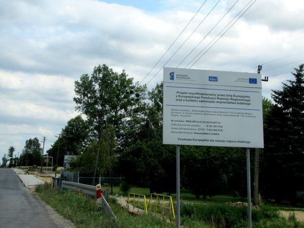 Ostatnie prace między Kurowicami a Brójcami