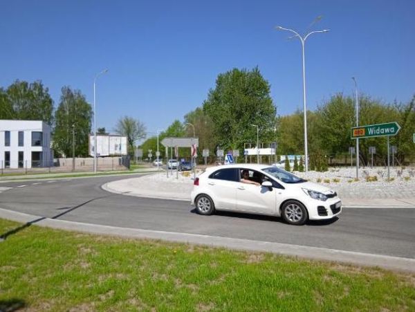 Skrzyżowanie dróg wojewódzkich 482 i 480 w Sieradzu