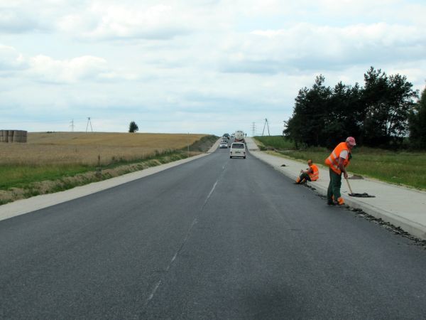 Ostatnie prace między Kurowicami a Brójcami